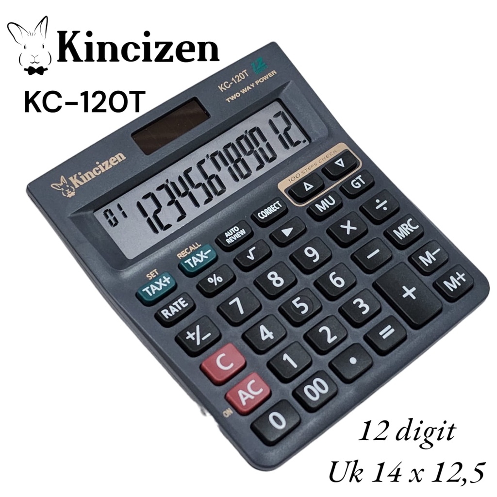 

Kalkulator New Merk KINCIZEN KC -120 T 12 Digit Termurah KC Kincizen LIKE KARCE 120T KC 120T KC-120T WARNA HITAM