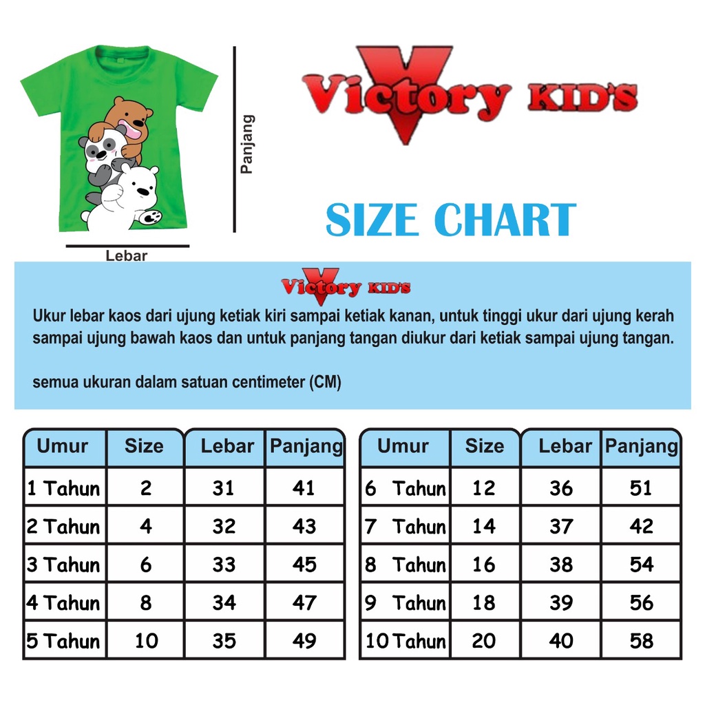 Victory kids Setelan anak laki-laki/perempuan 1-10 tahun