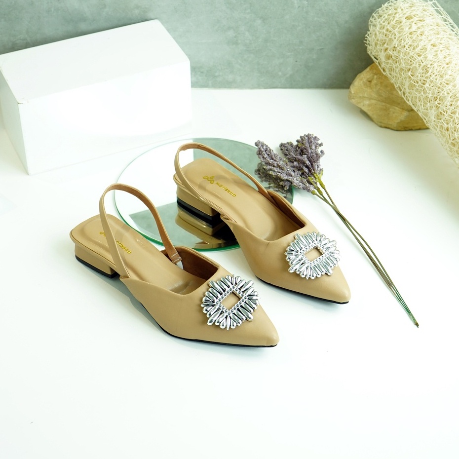 Sandal Wanita Heels Slop Variasi 3CM B-ZR 03