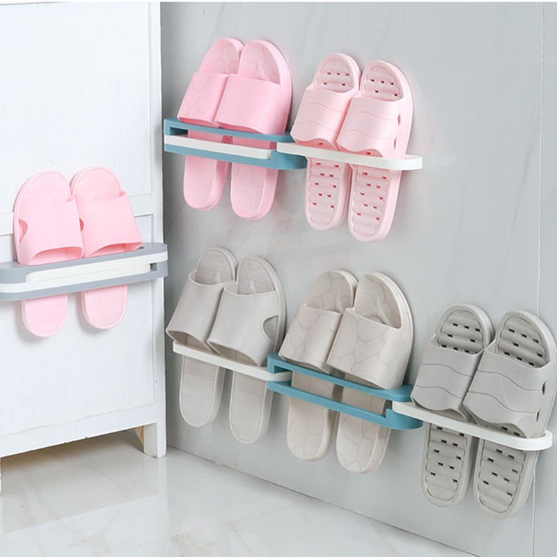 ONLYONE12 Rak Sendal Gantung Lipat 3in1 / Holder Rak Sepatu Serbaguna / Tempat Penyimpanan Sendal Sepatu Tempel Dinding Multifungsi / Rak Tempel Serbaguna