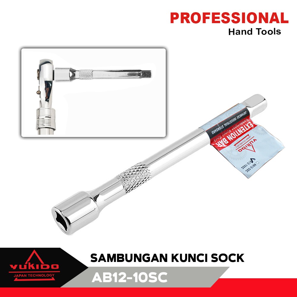 MURAH Sambungan gagang sok Sock Extension Bar 1/2 x 5 inch 10&quot; Sambungan Kunci Sok Mata Sock Shock + KUNCI MAHKOTA - MUR KOPLING - DOUBLE CROWN SOCKET