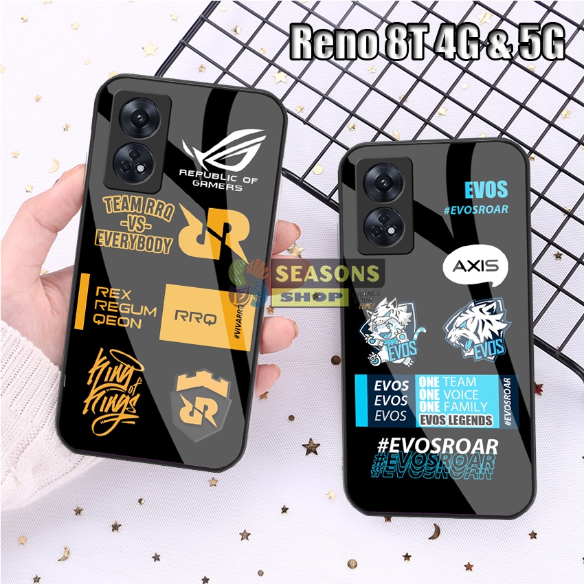 Softcase Reno 8T 4G/5G Terbaru Softcase Kaca Reno 8T - Softcase Glass Glitter Reno 8T - Softcase Ren