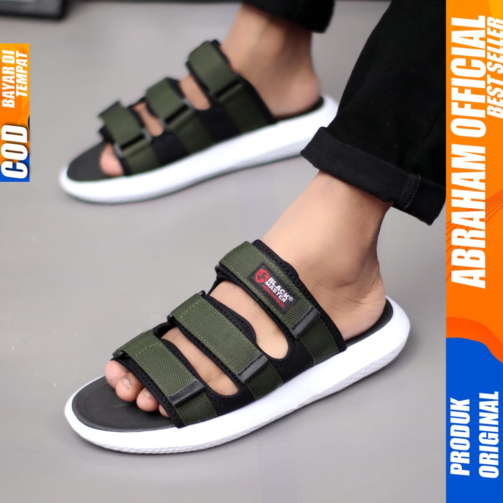 Sandal Pria Slide Casual Sendal Selop Pria Distro Abraham Nusa