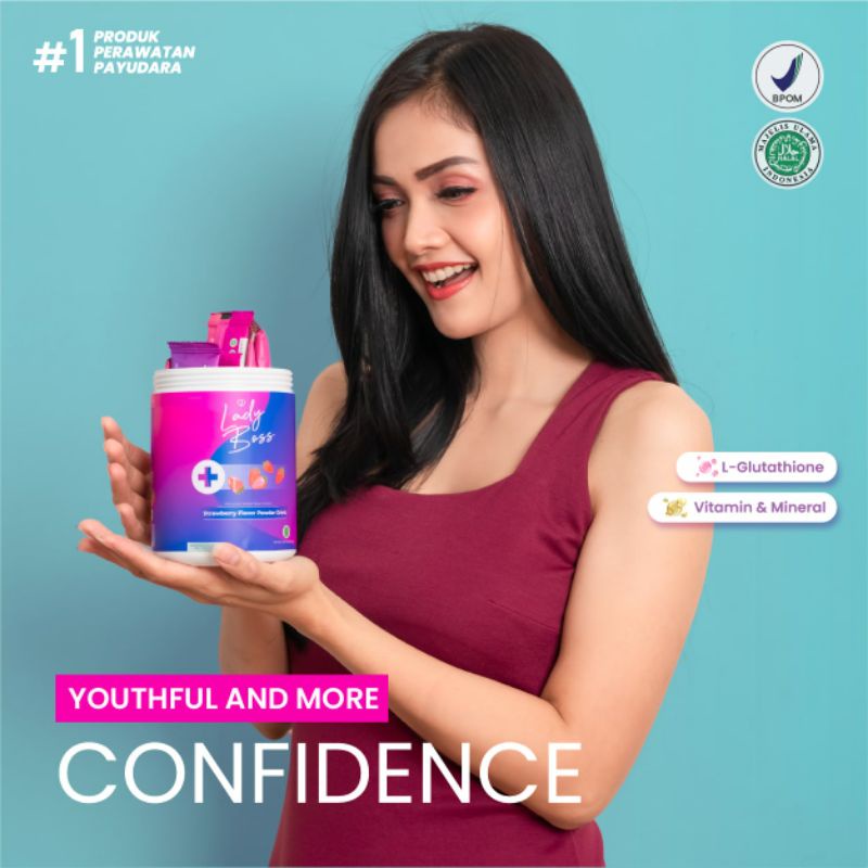 LADYBOSS - Breast & Collagen Drink ( Minuman Pengencang Payudara )