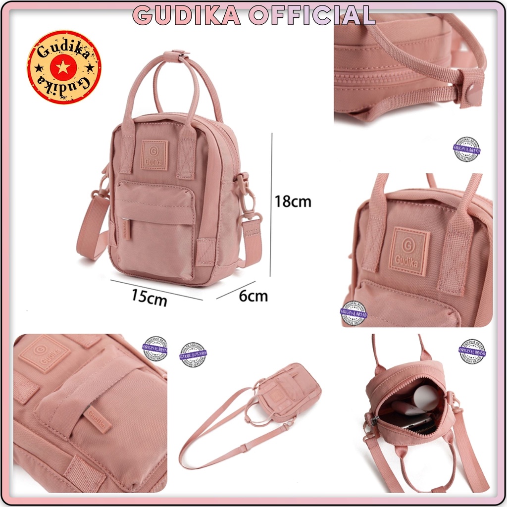 Mini Sling Backpack GUDIKA 5159 - tas selempang import original - tas cewek - waterproof - fashion - tas korea - travel bag - tas bahu - sling bag - shoulder bag - tas mini