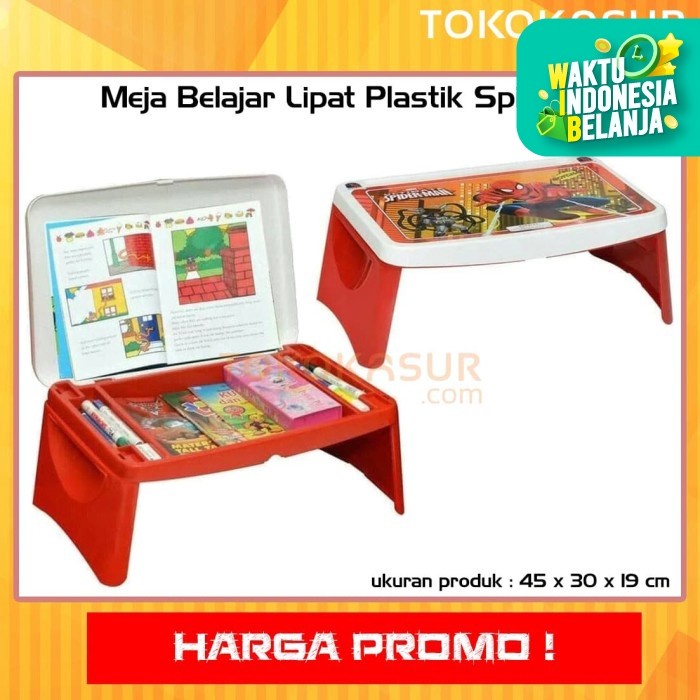 Meja Meja Belajar Lipat Plastik Anak