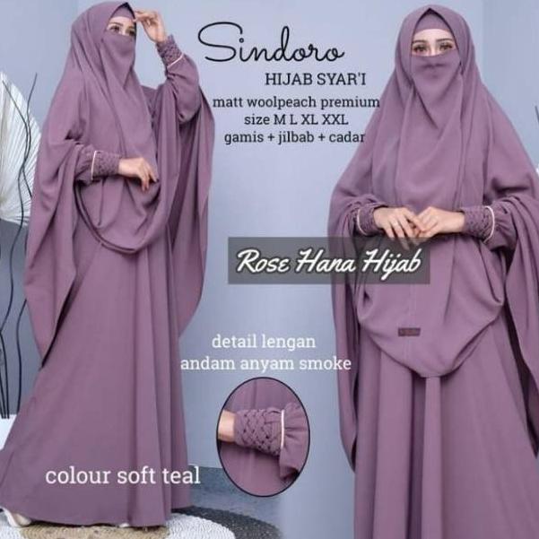 HOT SALE SINDORO SYARI ORIGINAL ROSEHANA GAMIS SET BEST SELLER