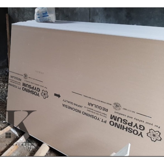 Gypsum YOSHINO 9MM / Papan Gypsum / Plafond Gypsum