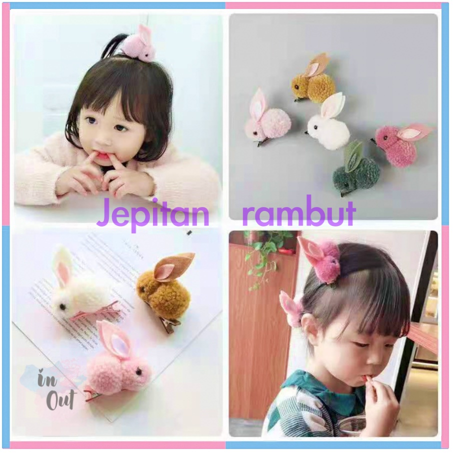 Jepitan Rambut Anak / Jepit rambut rabbit kelinci besar anak wanita / kid rabbit hair clip Pin rambut ACC52