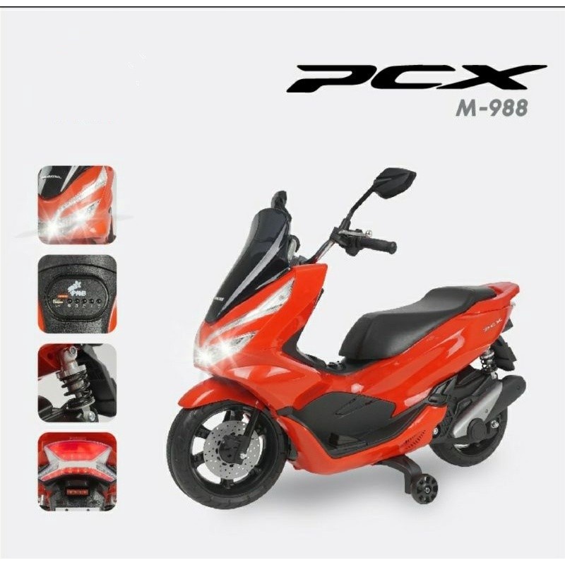 PMB Motor Mainan Aki Anak Honda PCX M-988 / Mainan Motor Aki Anak