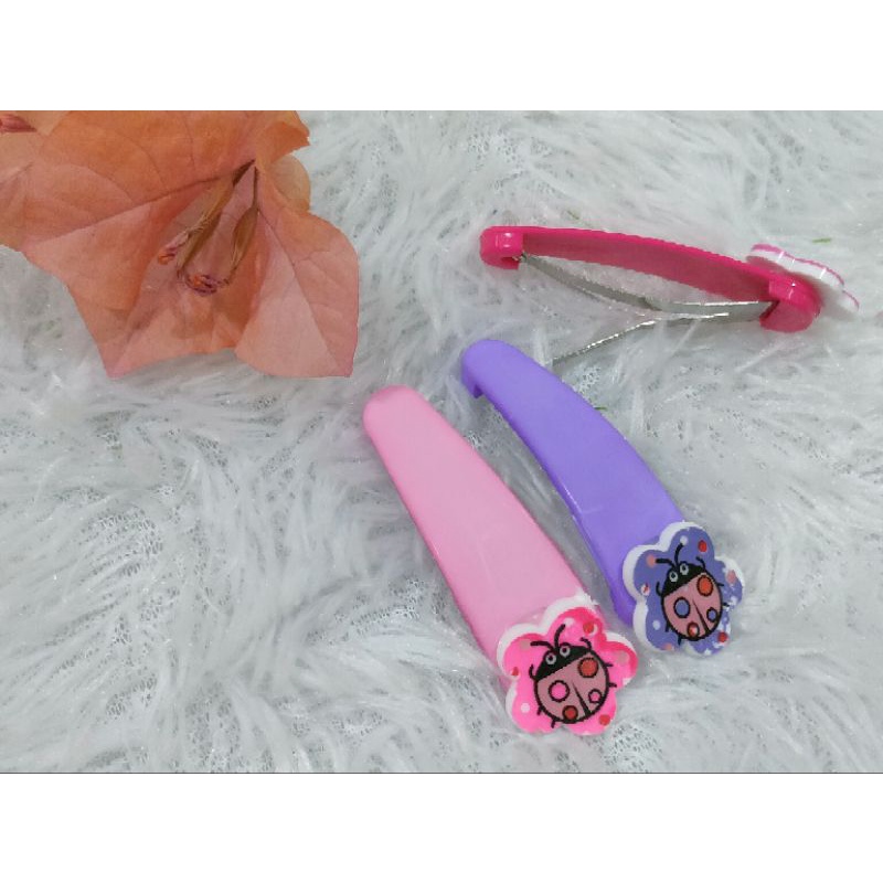 Jepit karakter lucu oval cantik isi 3pcs