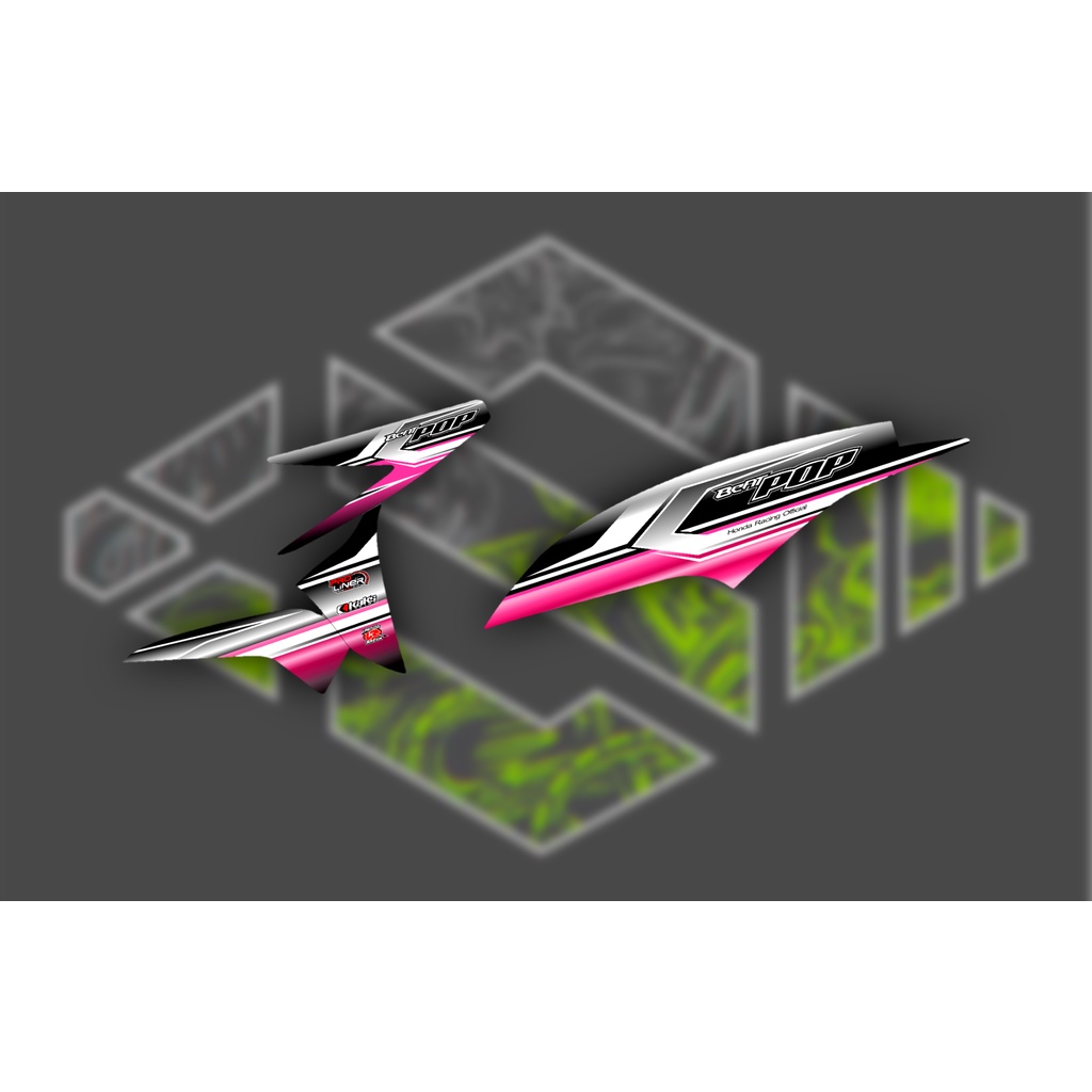 Lis Stiker Striping Beat POP Variasi /Stiker Striping Variasi Honda Beat POP
