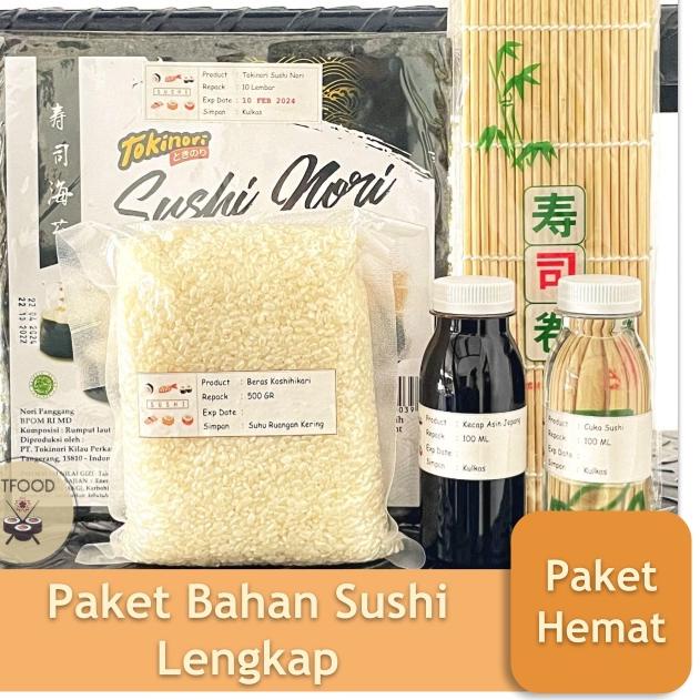 

☋ Paket Sushi Lengkap Nori Tokinori Rumput Laut Kering Halal ☛