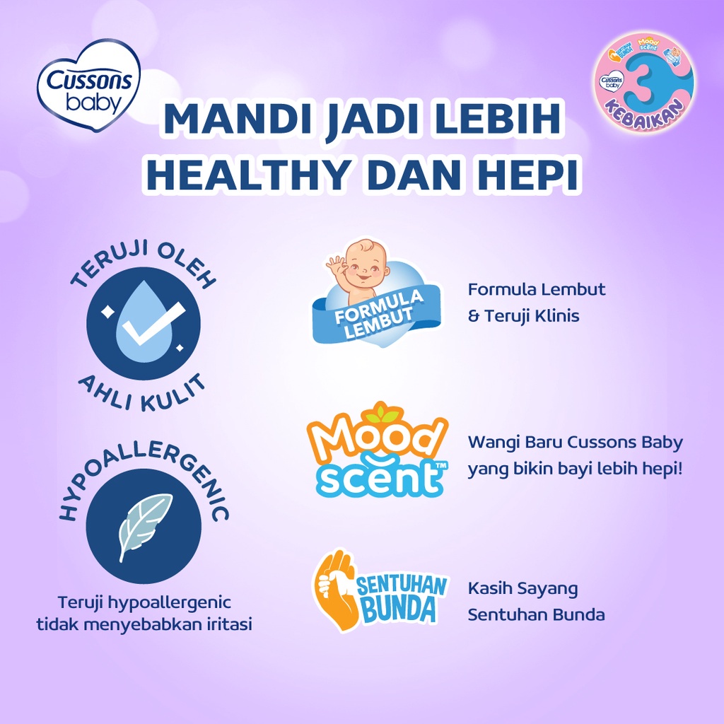 Cussons Baby Milk Bath 100ml + 100ml/ Cussons Sabun Cair Bayi