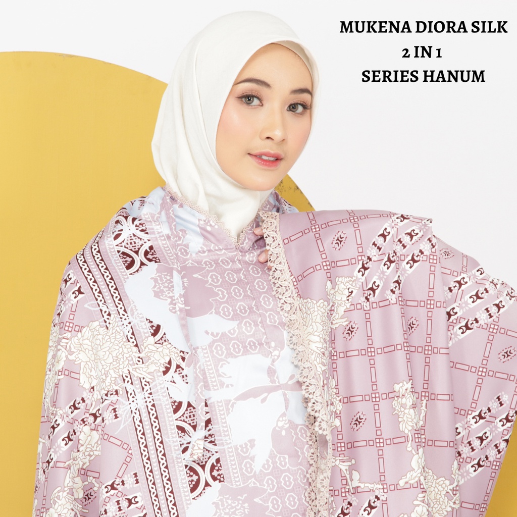 Mukena Dewasa armani silky premium 2in1 Series 2 Renda Mewah Premium Silk Mukena silk jumbo mukena silk premium tarveling  mukena silk aramani