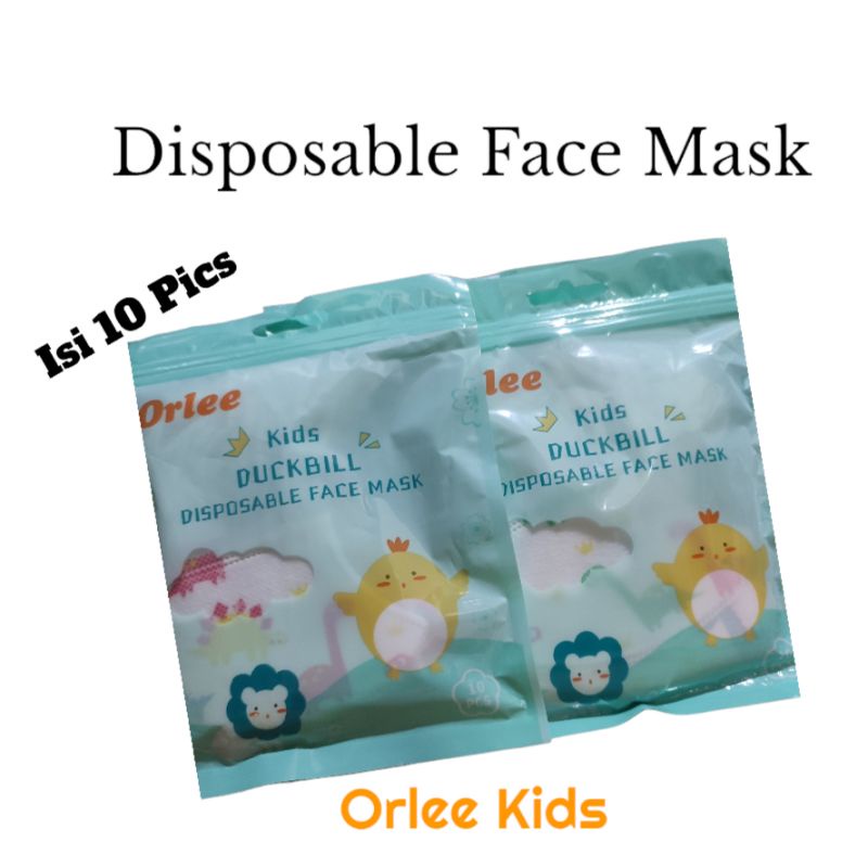 Masker Duckbill Orlee Anak 1 - 4 Tahun Masker Anak Balita