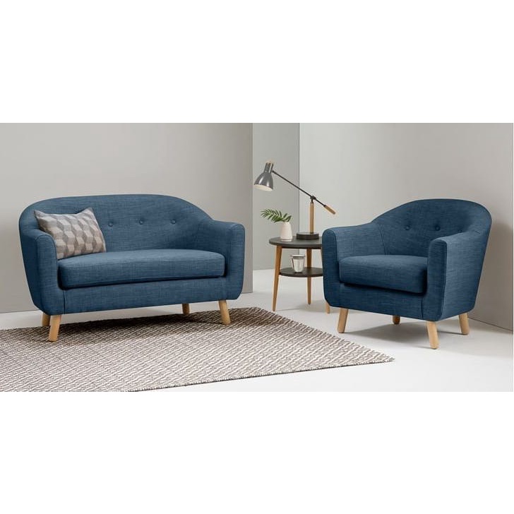 Set Sofa Santai Mini Free Meja Desain Mewah Dan Elegan | Kursi Tamu Retro Scandinavian