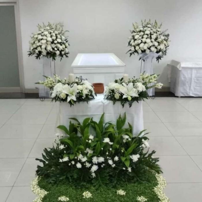 Terlaris Dekorasi Rumah Duka-Standing Flower-Bunga Meja Lilin-Taman Kecil