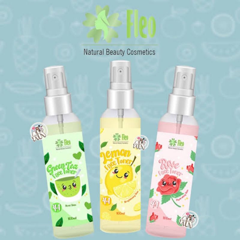 Fleo Face Toner 4in1 100ml Water Spray Face Mist BPOM