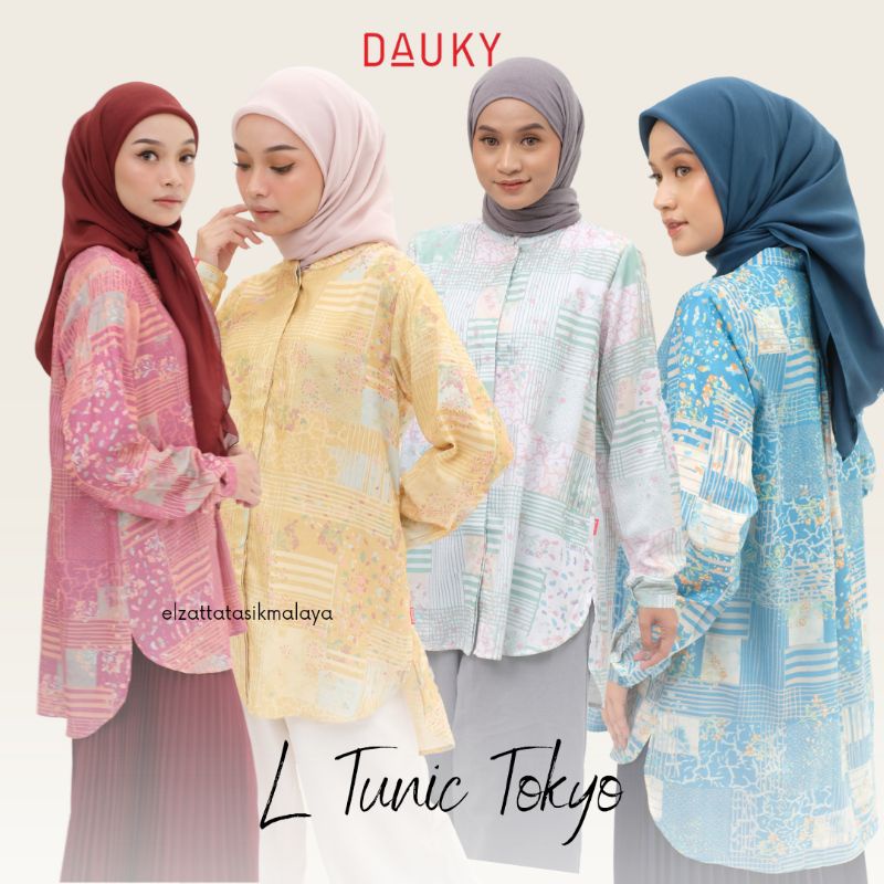 DAUKY ATASAN WANITA TERBARU ATASAN TUNIK WANITA LONG TUNIK TOKYO DAUKY ORIGINAL