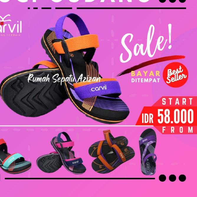 ♫ Carvil Momo 02 TW Sandal Sponge Anak Perempuan Carvil Original ☚