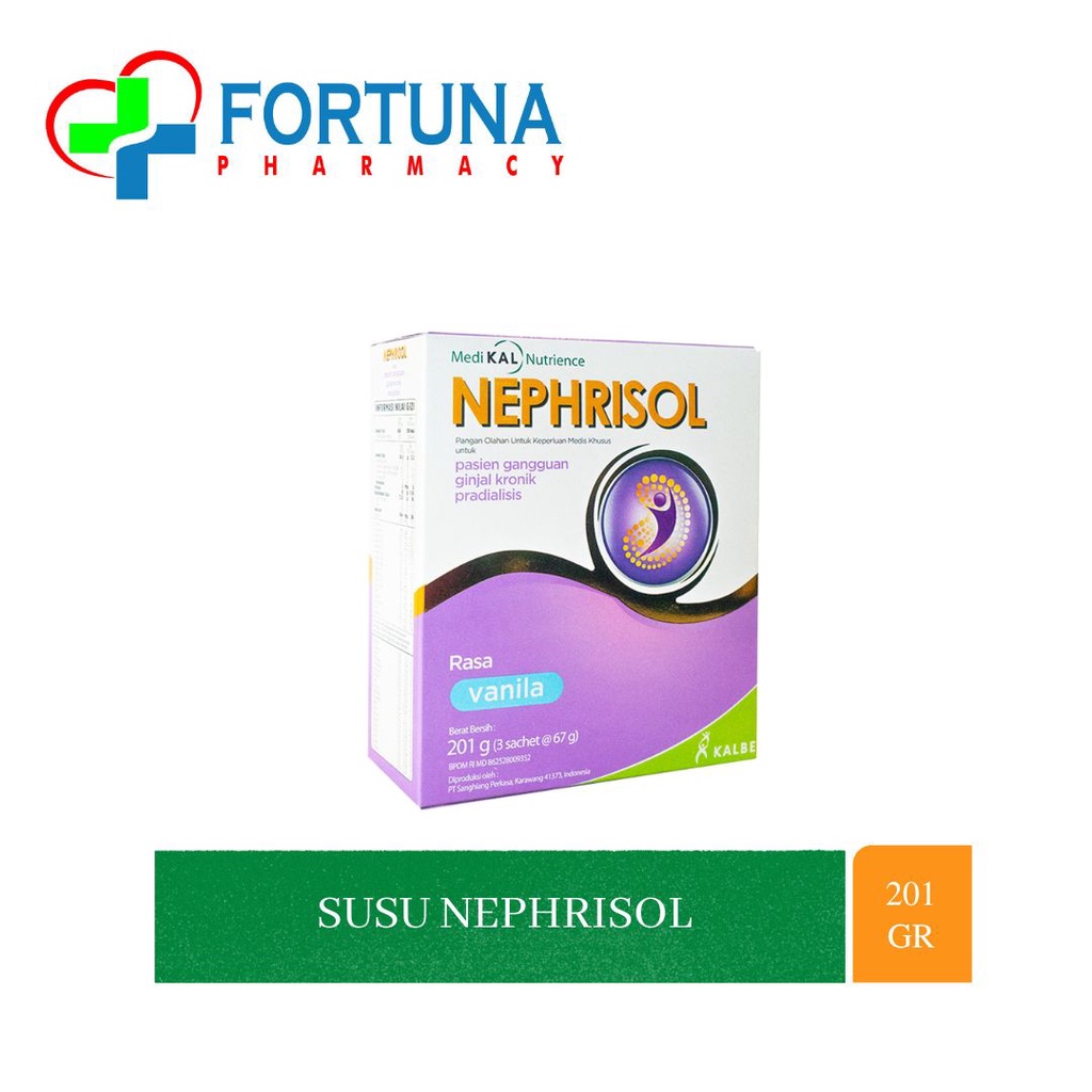 

Nephrisol Vanila Susu Khusus Gangguan Ginjal Pradialisis - 201 gram
