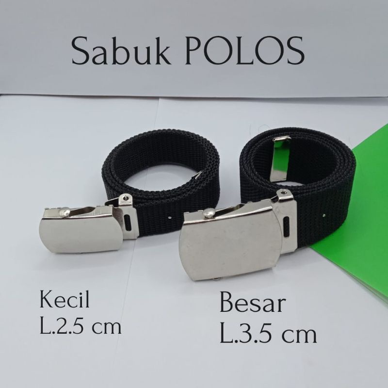 ikatpinggang polos sabuk anak sekolah SD SMP SMA gesper polos