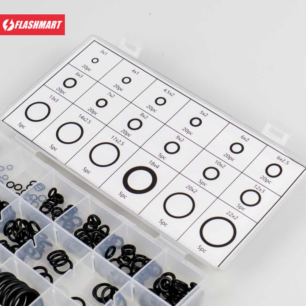 Flashmart Karet Rubber O Ring Seal Tightening 225 PCS - E436