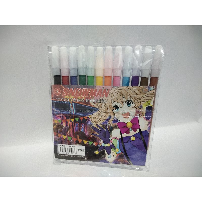 

SPIDOL SNOWMAN 12 WARNA