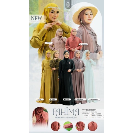 READY - Fahima Fajrina by As. Moslem // Gamis set Khimar & Pashmina