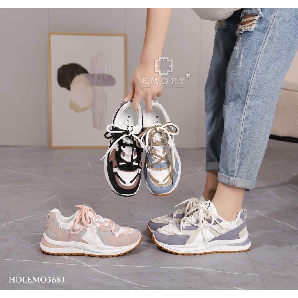 SEPATU SNEAKERS WANITA EMORYSTYLE Saravy HDLEMO 5681 MB