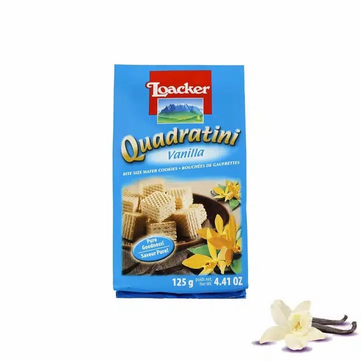 

LOACKER Quadratini Vanilla 125gr Wafer Import