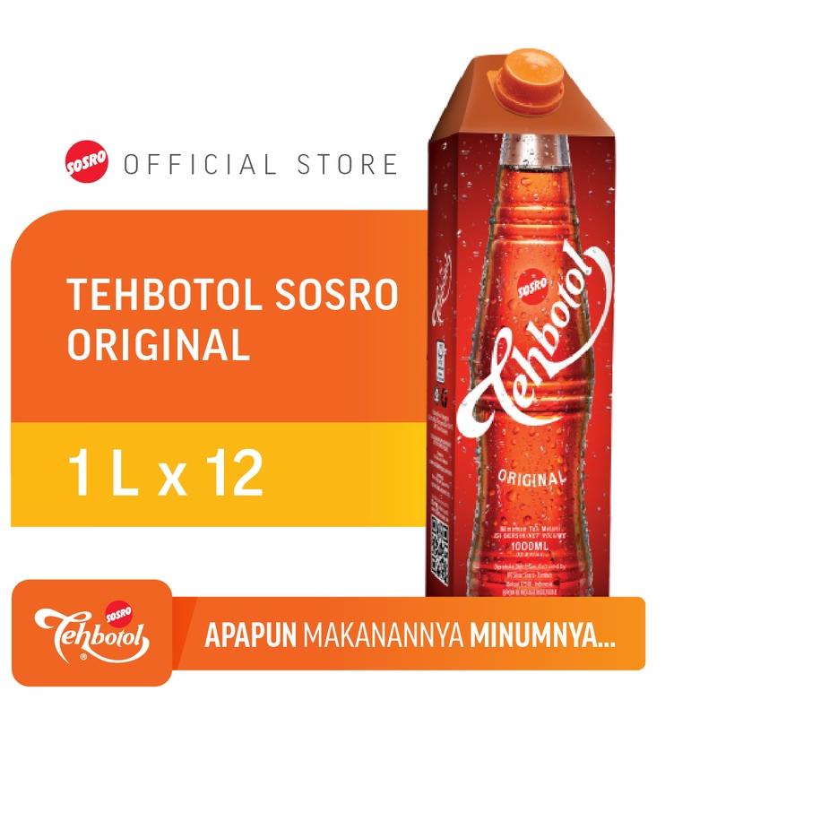 

✩ Tehbotol Sosro Kotak 1 liter isi 12 Pcs ➤
