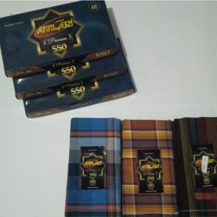 GROSIR 5 KODI (100 pcs) Sarung Atlas Premium 550