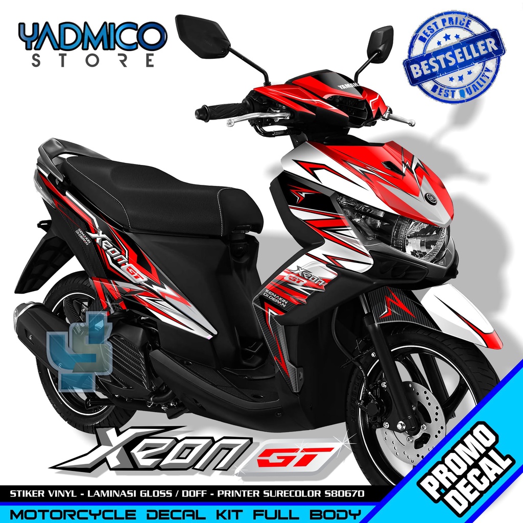 Decal Xeon GT 125 Full Body - Stiker Motor Xeon GT 125 Full Body - Decal Hologram Xeon GT 125 Full B