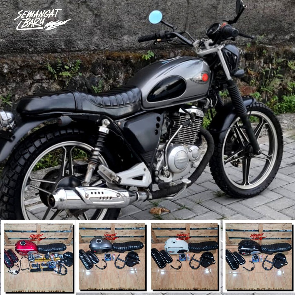 PAKET JAPSTYLE THUNDER BYSON SCORPIO TIGER MP MONO KARBU MEGAPRO PRIMUS MODEL W175 COSTUM COSTUME KO