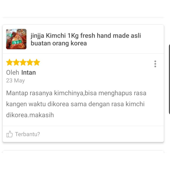 

Jinjja Kimchi 1Kg Fresh Hand Made Asli Buatan Orang Korea