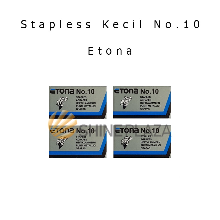 

Refill Staples Etona No. 10 - Isi Hekter Stapler Stepler Jepretan Kecil