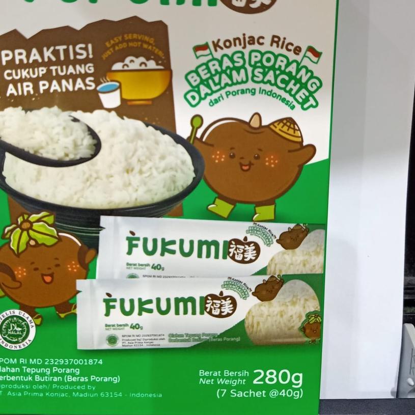 

▼ FUKUMI BERAS PORANG BOX SACHET (7x @40 gram) ♬