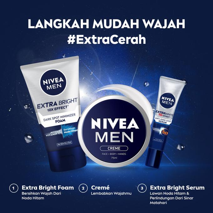 Terbaru NIVEA MEN Personal Care Men Brightening Dark Spot Facial Foam-TwinPack Murah