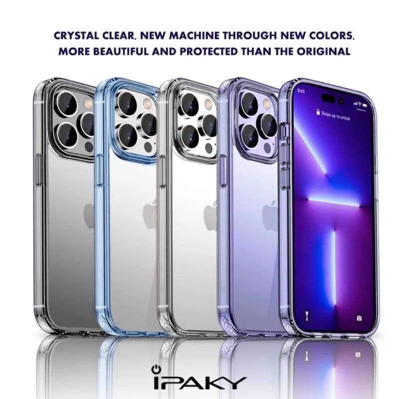 iPaky Case iPhone 14 Pro Max Plus Clear Hybrid Crystal