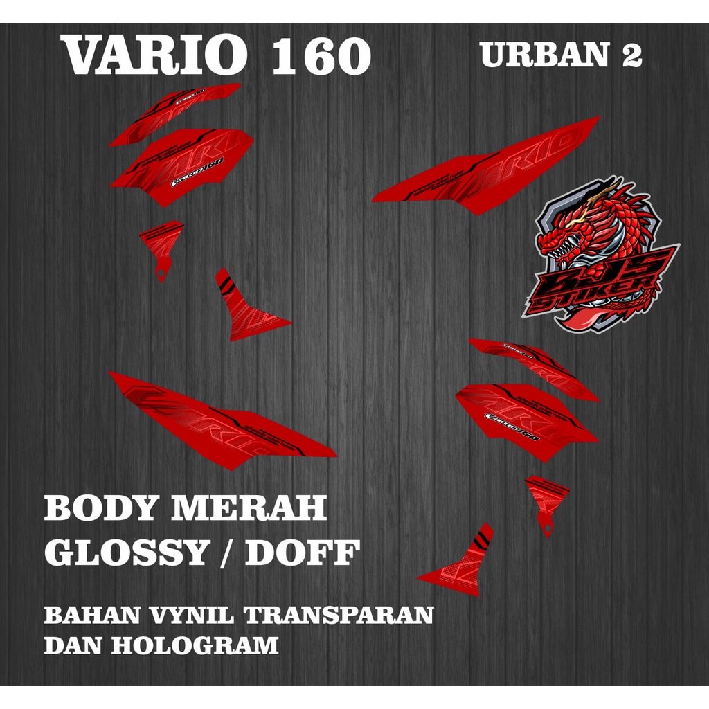 Striping vario 160 - Stiker Decal vario 160 2022 URBAN 2 MERAH