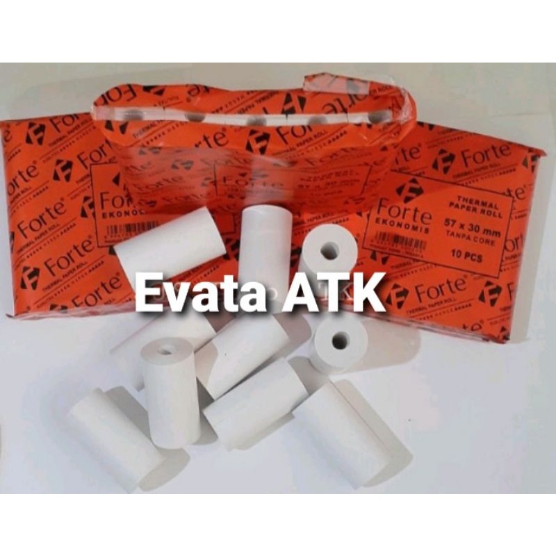 

Kertas Kasir Thermal roll Forte Ekonomis 57x30 (10 roll)