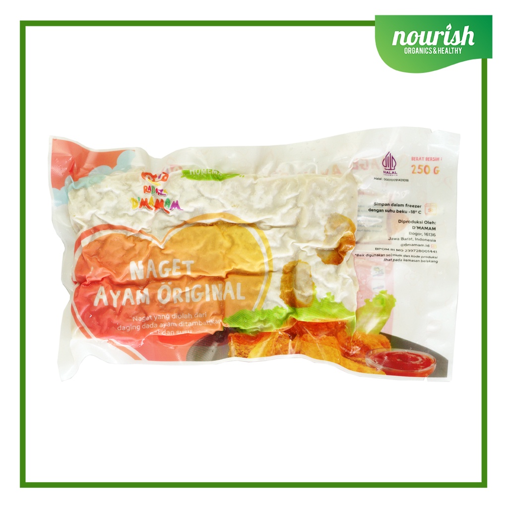 

D'MAMAM Nugget Ayam Original NO MSG, HALAL, BPOM 250gr-Jkut