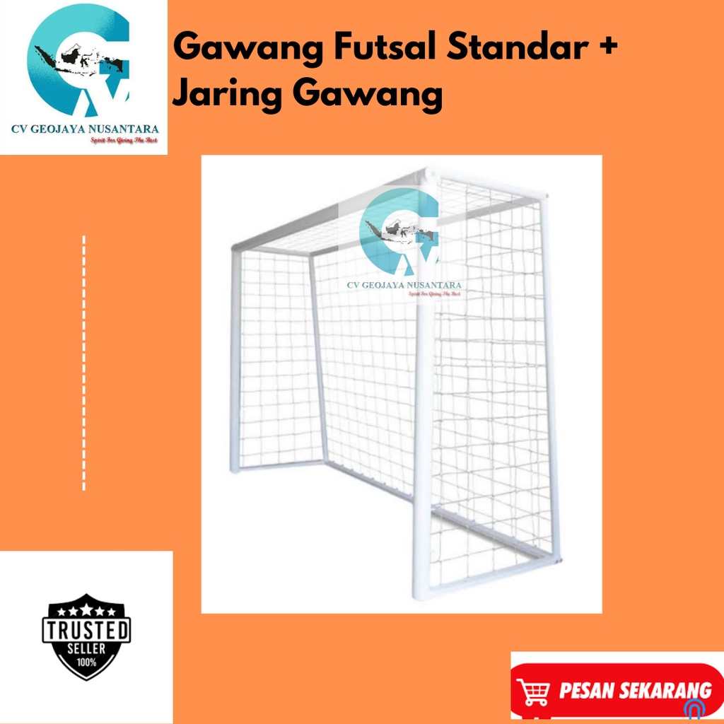 Gawang Futsal Standar + Jaring Gawang