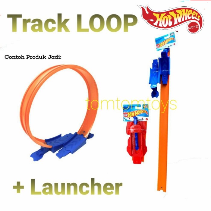 HOT WHEELS LOOP TRACK DIECAST HOTWHEELS TRACK BUILDER LOOP LAUNCHER TERBARU