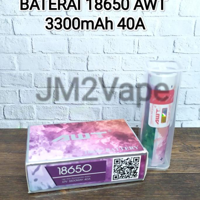 Baterai 18650 AWT 3300mAh 40A