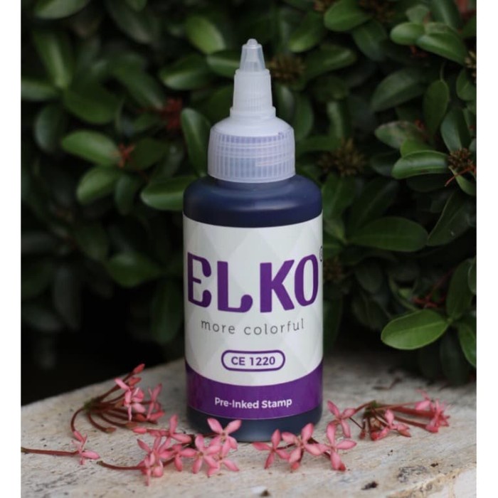 

Tinta Stempel Flash Warna Violet Waterproof ELKO 100 ML Untuk Kertas