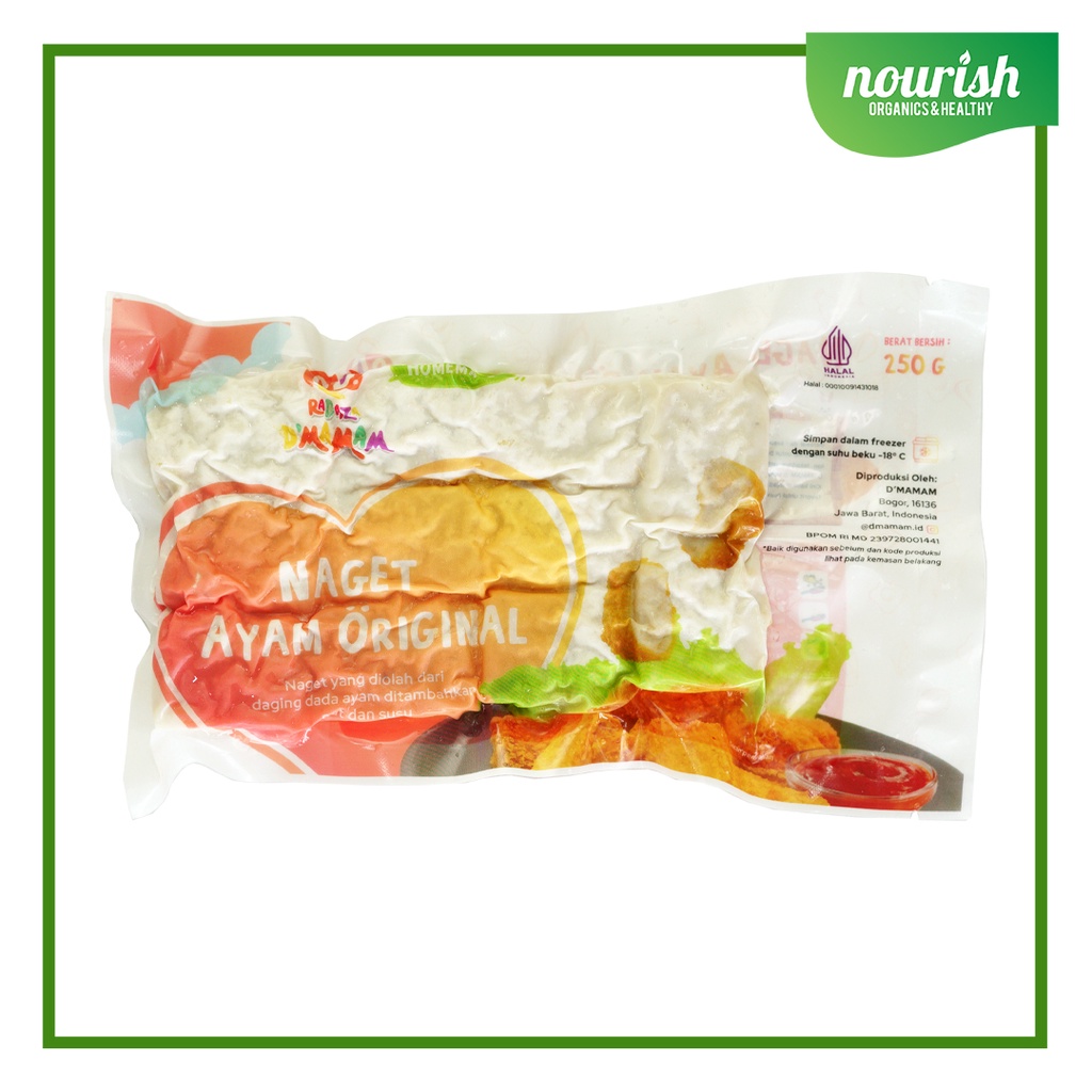 D'MAMAM Nugget Ayam Original NO MSG, HALAL, BPOM 250gr