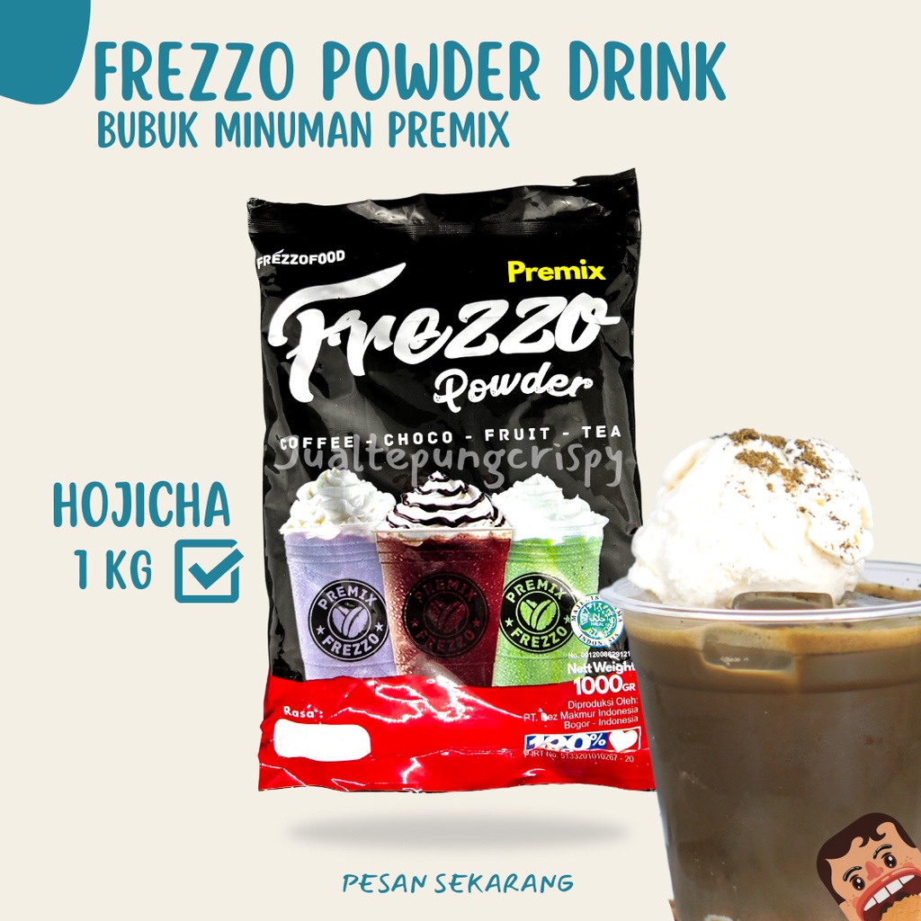 Frezzo Bubuk Minuman Rasa Hojicha Teh Jepang / Hojicha Powder Drink 1 Kg